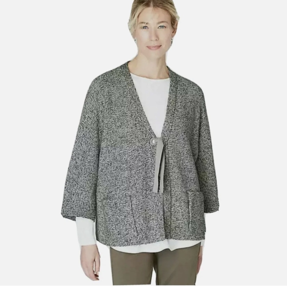 J. Jill Cable Knit Cardigan Sweater